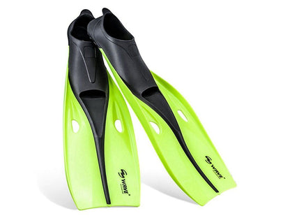 WAVE Snorkeling Professional Long Flippers Men Women Scuba Diving Fins TPR Non-S